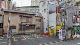 Asakusa old Corner Parking, Tokyo japan, vintage, corner, tokyo, old, asakusa, architecture, photogrammetry, scan, city, building