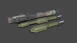 RPG-32 Anti-tank Rocket Launcher missile, grenade, rpg, assault, soviet, 7, army, 32, anti, union, rpg32, tank, ussr, launcher, rocket, rpg7, rpg-7, anti-tank, projectile, 29, vampir, weapon, military, war, rocket-propelled, rpg-32