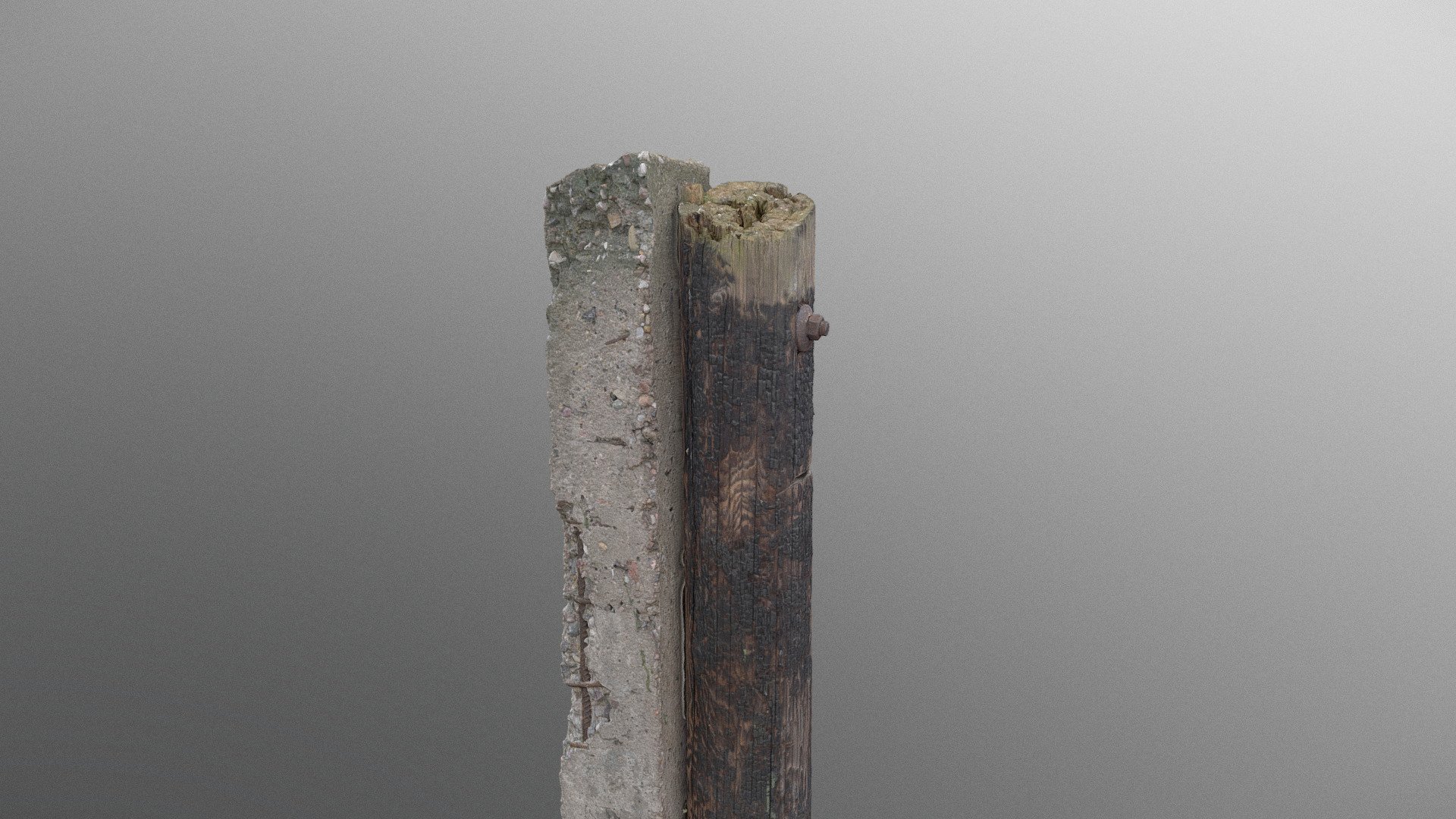 Cut broken old vintage wooden Utility cable pole, power electric line poles

photogrammetry scan (150x36MP), 2x8K texture + HD normals - Utility cable pole - Buy Royalty Free 3D model by axonite 3d model
