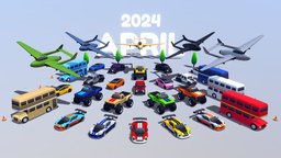 APRIL 2024: Arcade Ultimate Pack truck, cars, bus, offroad, monster, noai