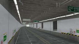 modular road tunnel asset pack with 8k textures