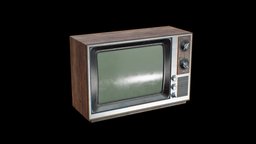 Old TV 02-Freepoly.org tv, substancepainter, substance, noai