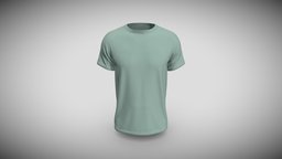 Raglan Sleeve Round Neck Tee Design cloth, comfortable, top, tee, round, df, 3ddesign, sleeve, apparel, raglan, design, clothing, t-shirts, appareldesign, apparelclothing