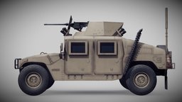 HMMWV UAH (Up-Armored Humvee) modern, armor, armored, us, desert, 4x4, vr, ar, 4k, humvee, marines, ukraine, iraq, afghanistan, nato, hmmwv, mrap, game, pbr, military, usa, war, noai