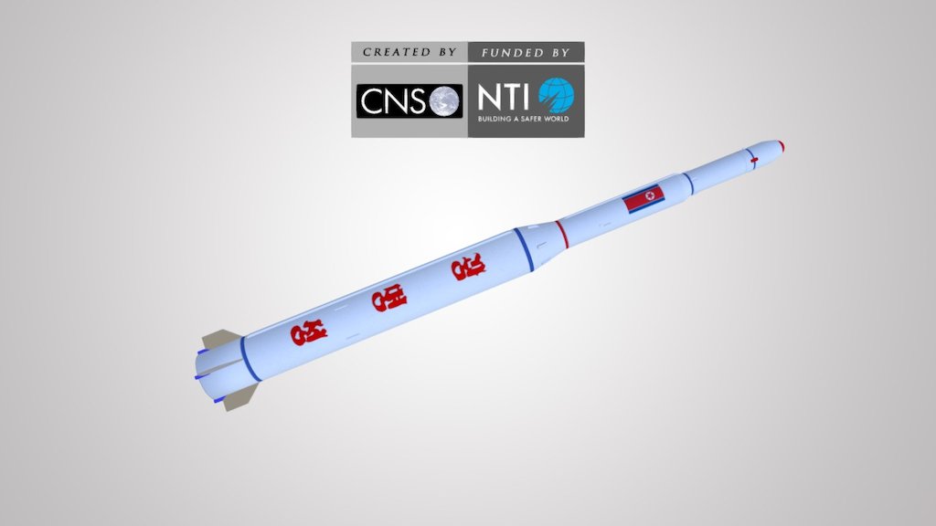 See the complete North Korea missile collection at: http://www.nti.org/analysis/articles/north-korean-ballistic-missile-models - Kwangmyongsong - 3D model by JamesMartinCNS 3d model