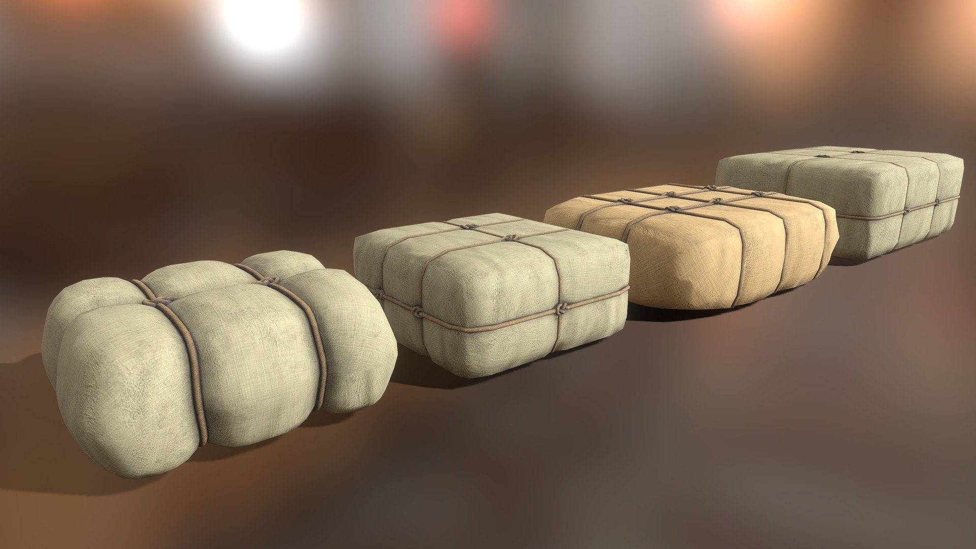 Cargo packages - 3D model by visualdimension 3d model