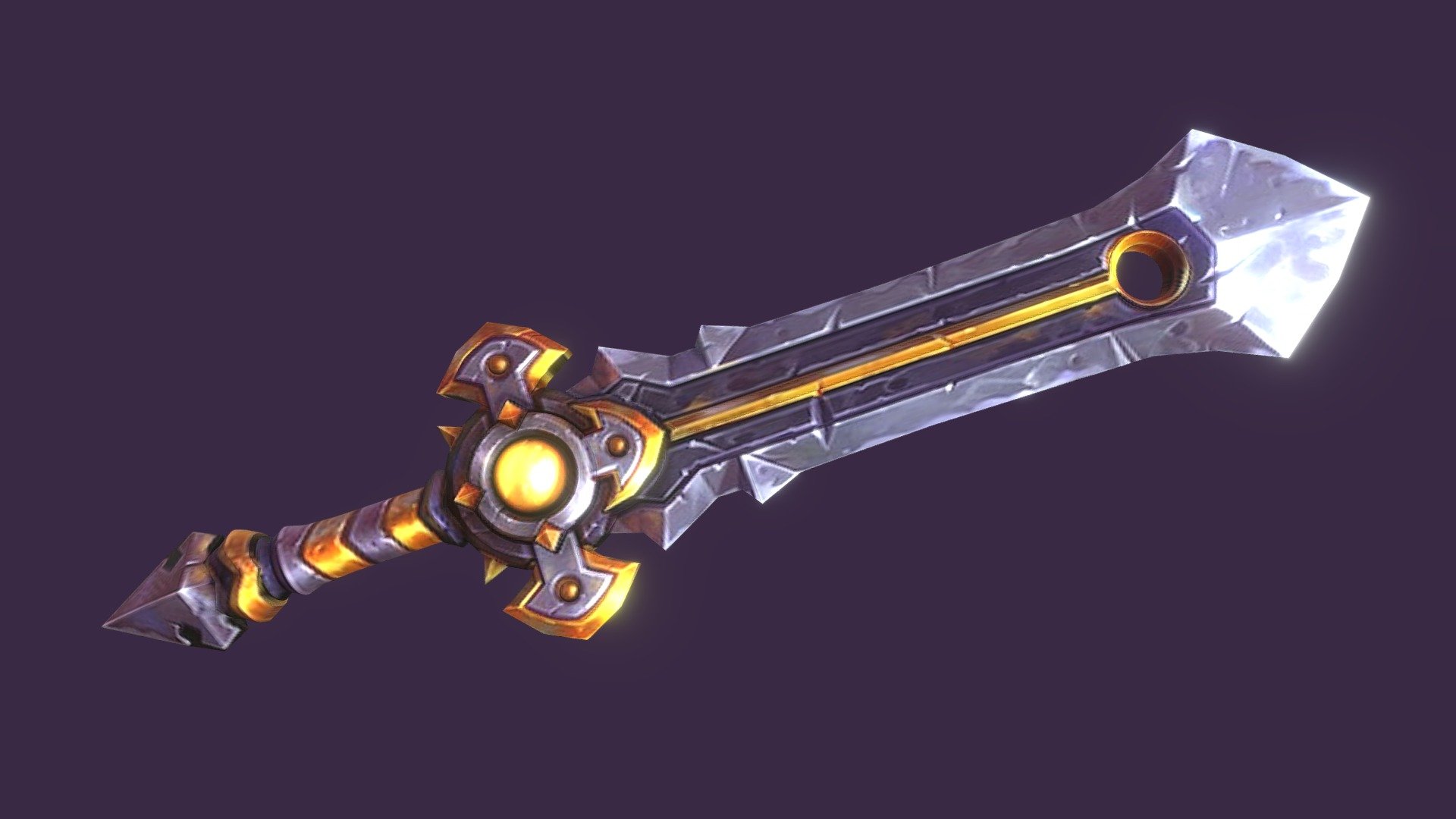 hello hope that you like this model inspired from the univers of WOW dont forget to leave a comment ^^ - Stylized Sword - 3D model by kawuru 3d model