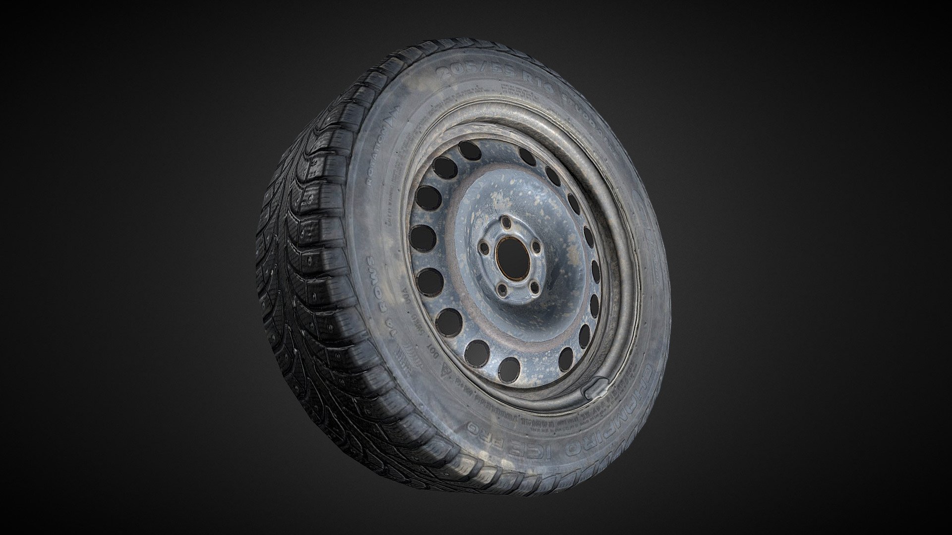 Remake of &ldquo;Used studded tyre