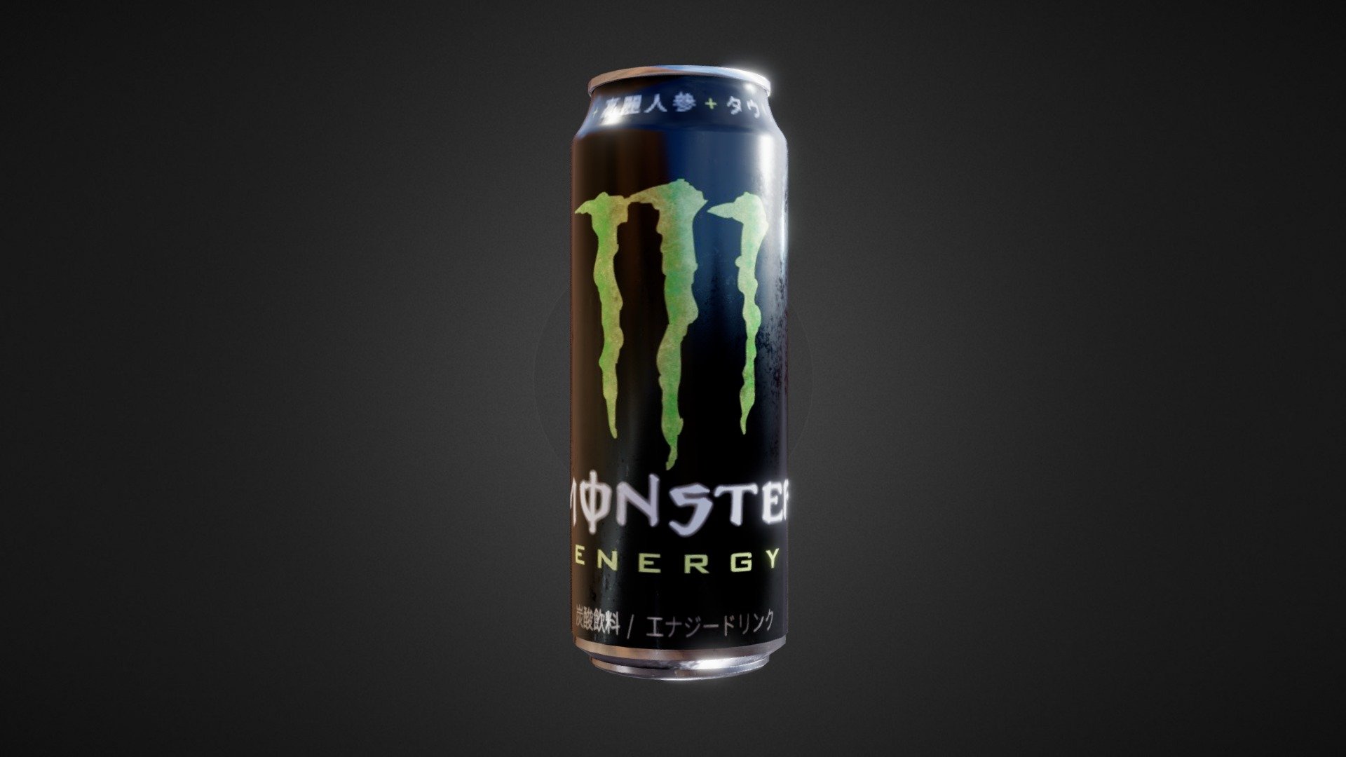 Japanese can of Monster Energy drink, modeled it after playing hours of Death Stranding - Monster Energy モンスターエナジー - Buy Royalty Free 3D model by Ginger L.v.A (@gingerlva) 3d model