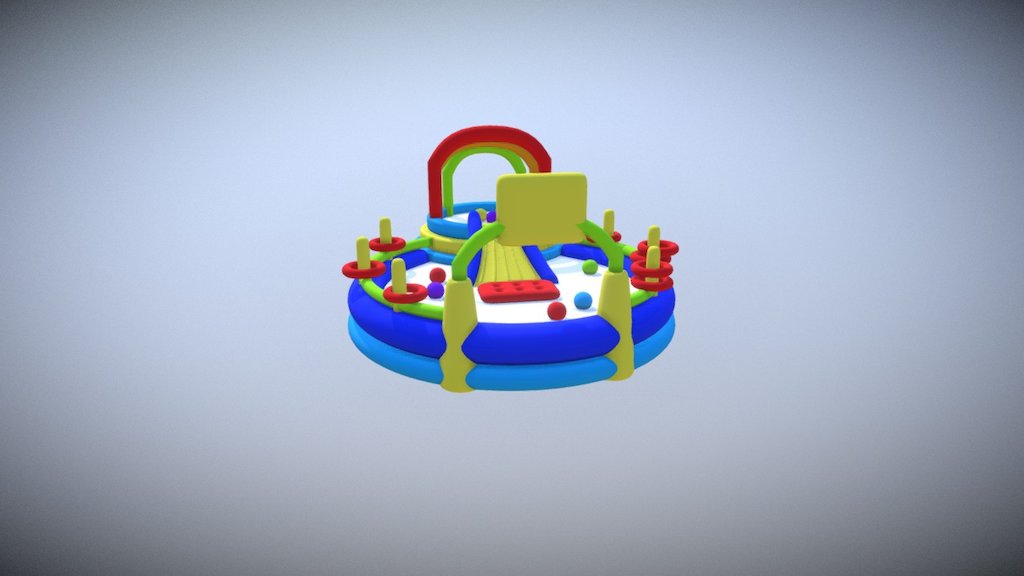 3D models of Inflatable Pool for kids - Inflatable Pool - 3D model by bil3l 3d model