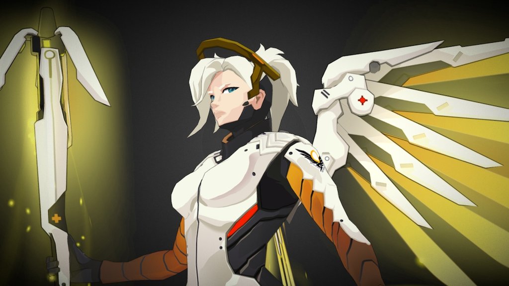 Overwatch Mercy Fanart done based on original concept Blizzard.

Created with Blender &amp; Texturing using Photoshop.

Follow my profile :




instagram.com/menglow90 

artstation.com/menglow
 - Overwatch Mercy Fanart - 3D model by menglow 3d model