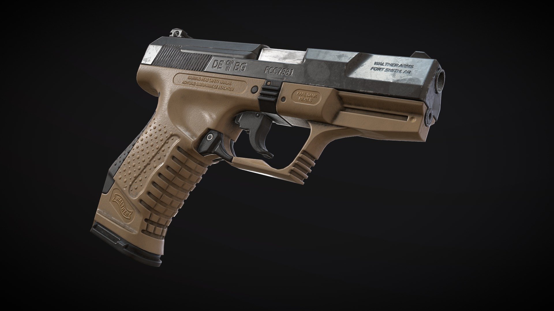 Walther P99 - Buy Royalty Free 3D model by Dries Deryckere (@deryckeredries) 3d model