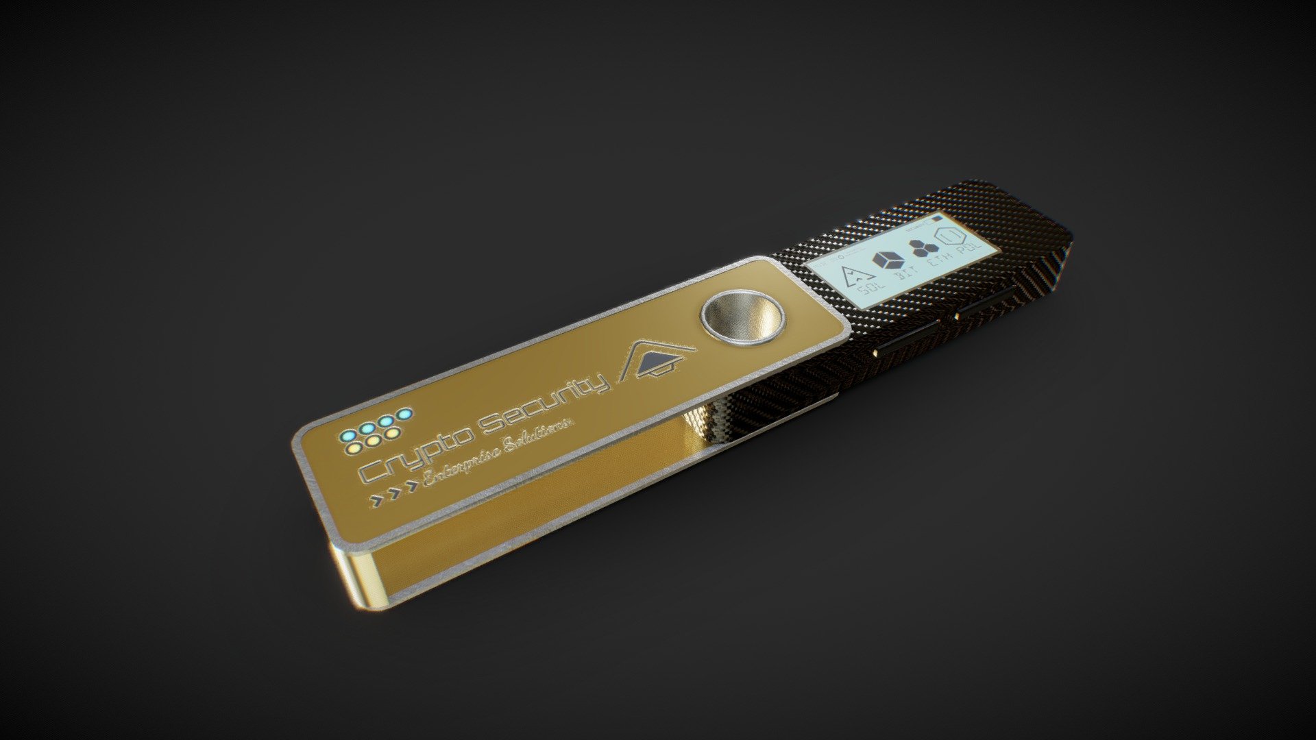 CRYPTO SECURITY

USB flash drive security can be a huge headache for IT departments. Secure and easy to use all-in-one solution, the Crypto unit is now available in an improved configuration: the Crypto Dual. Integral Crypto Dual features dual password (user and admin override) and dual OS support - PENDRIVE CRYPTO - Buy Royalty Free 3D model by dsv86 3d model
