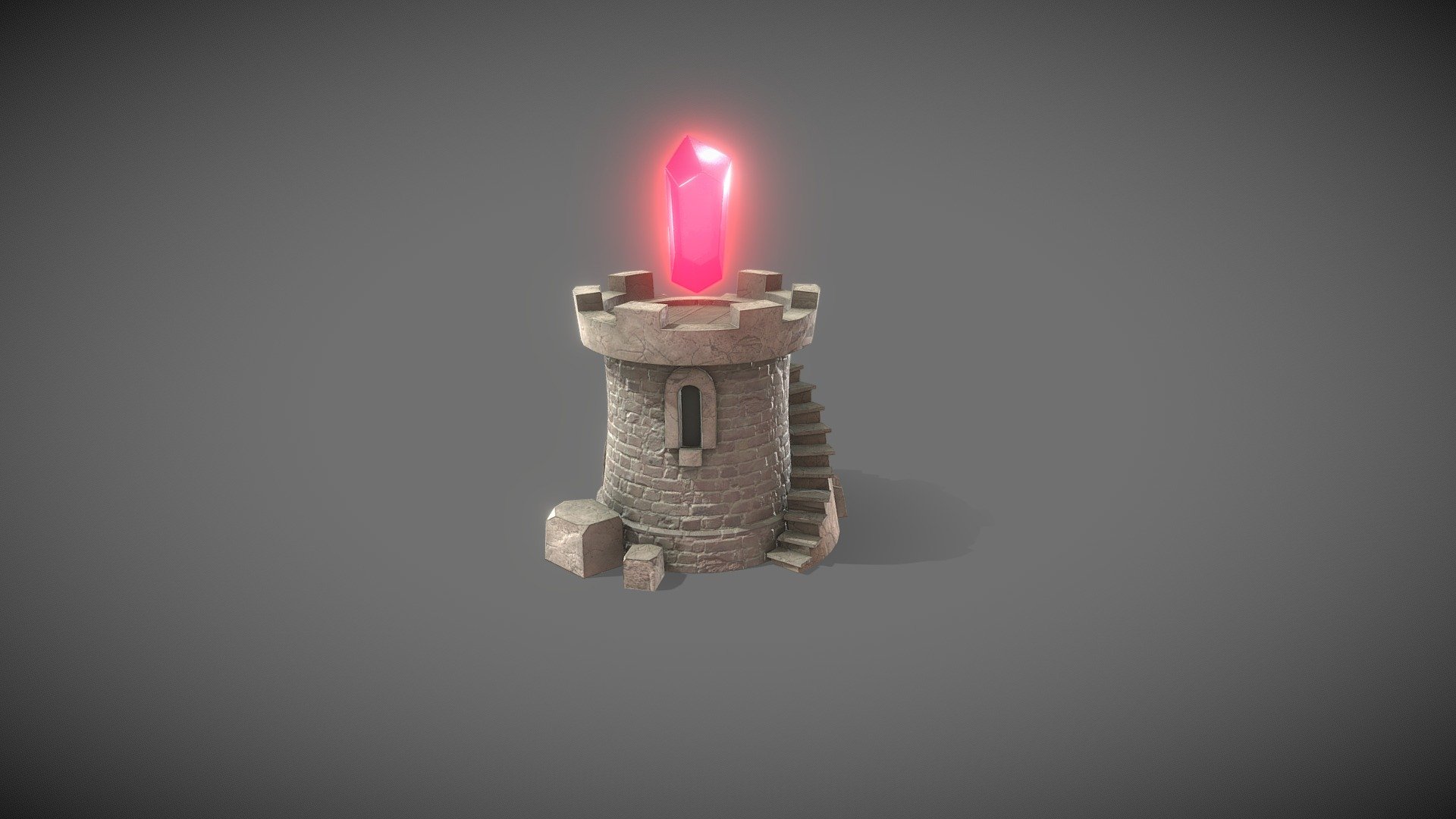 Medieval Tower - Buy Royalty Free 3D model by AsafAriel 3d model