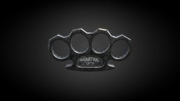 Brass Knuckles prop, melee, brass, iron, knuckles, kastet, game-asset, meleeweapon, weapon, game, blender, pbr, lowpoly, free, gameready
