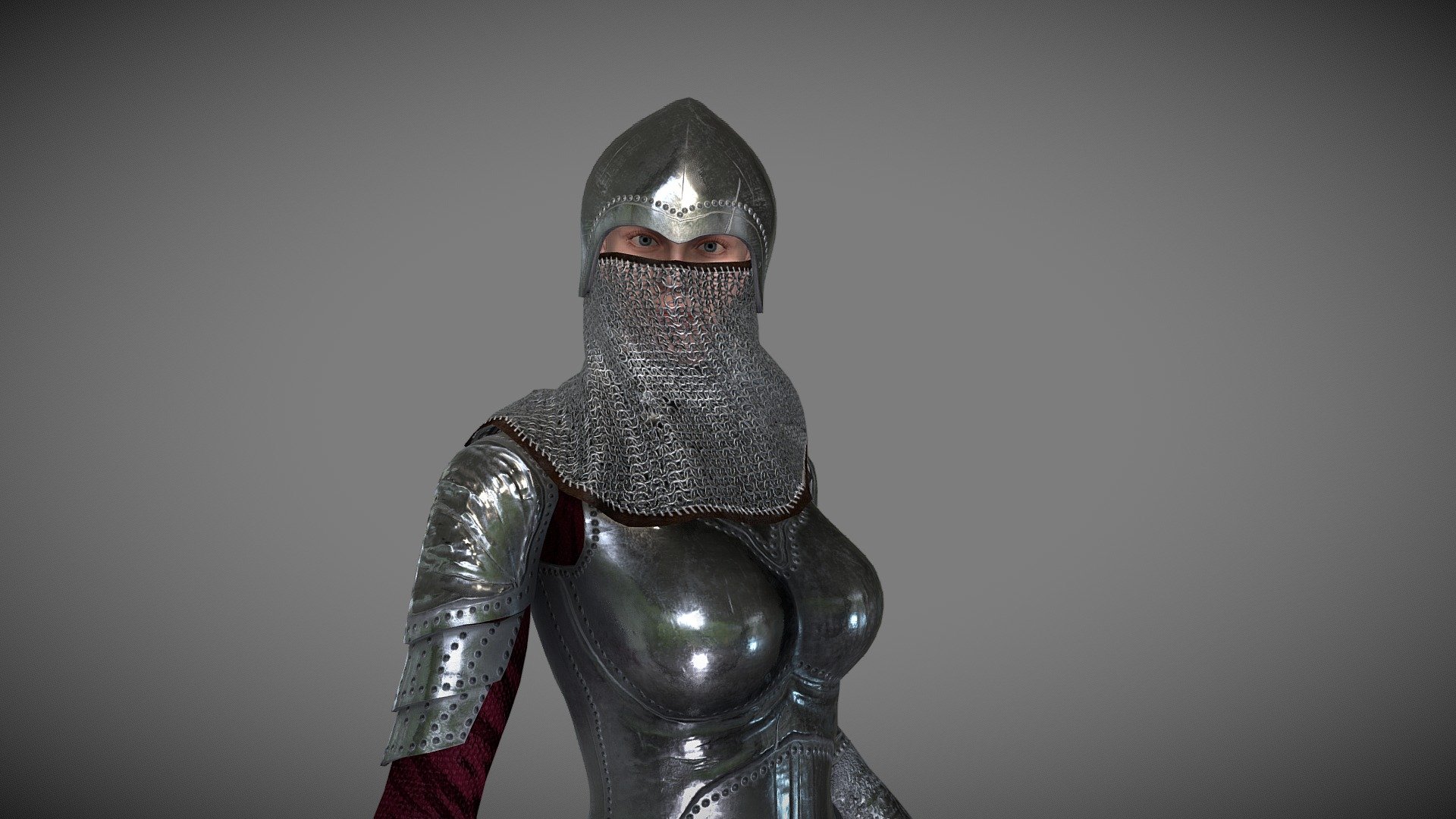 Medieval warrior

RIgged with
ActorCore Armature 

you download more pose from 
https://actorcore.reallusion.com/motion/Combat?tag=Female&amp;asset=heroine_strut

Software Used
* Blender
* Substance Painter
* Unreal Engine 4

Maps
4K Armor and Body Texture 
* Base Color
* Normal
* Occlusion
* Roughness
* Metallic - Medieval warrior - Buy Royalty Free 3D model by uday14viru 3d model