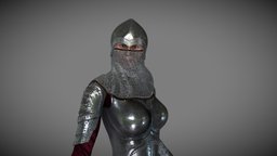 Medieval warrior armor, knights, armored, medieval, women, armoredknights, women-girl-model, substancepainter, substance, womenknight