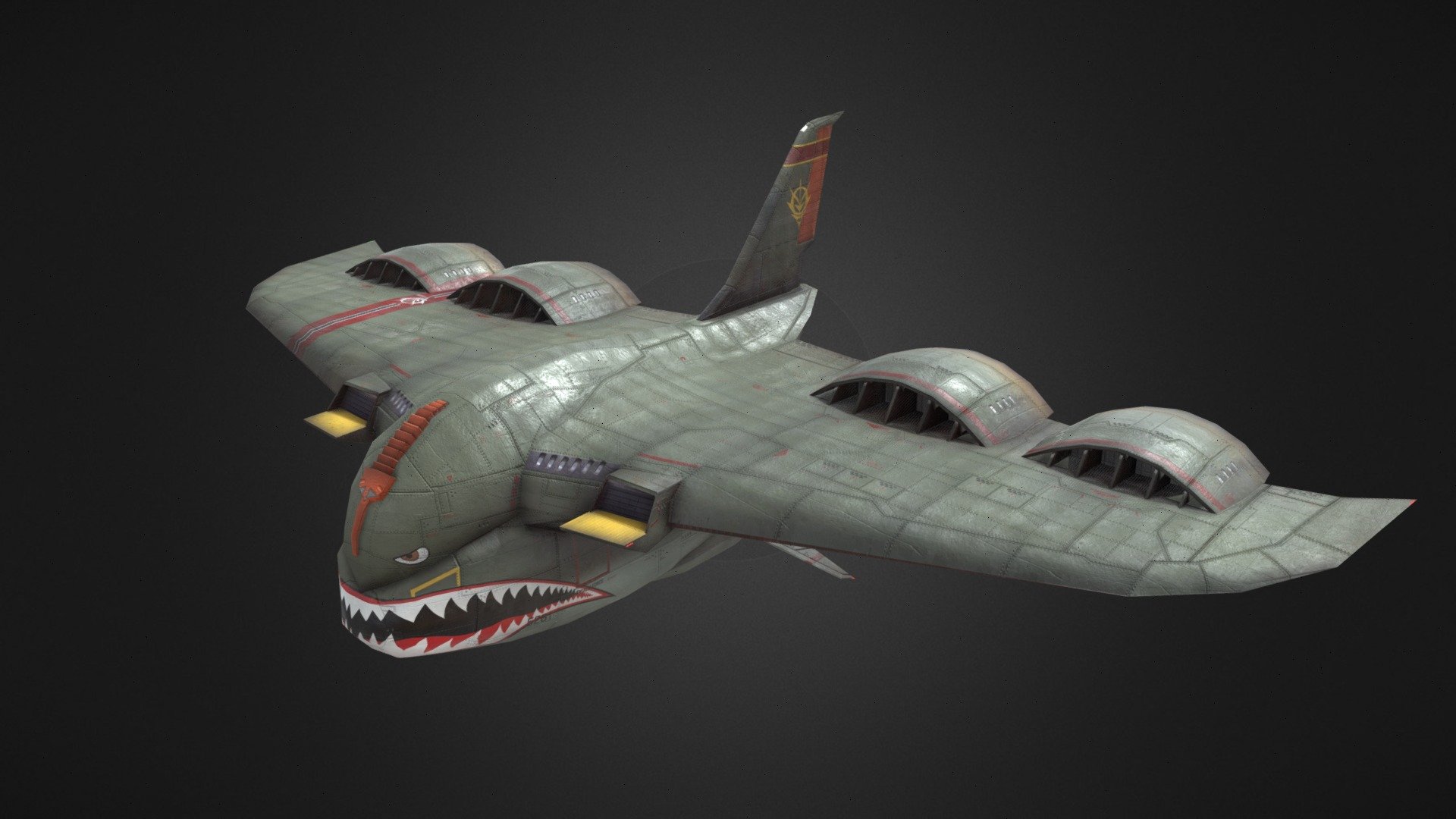 This model was made for One Year War mod of Hearts of Iron IV. Our Mod Steam Home Page https://steamcommunity.com/sharedfiles/filedetails/?id=2064985570 - Gaw Attack Carrier Aircraft Europe Camo - 3D model by One Year War Mod (@hoi4oneyearwar) 3d model