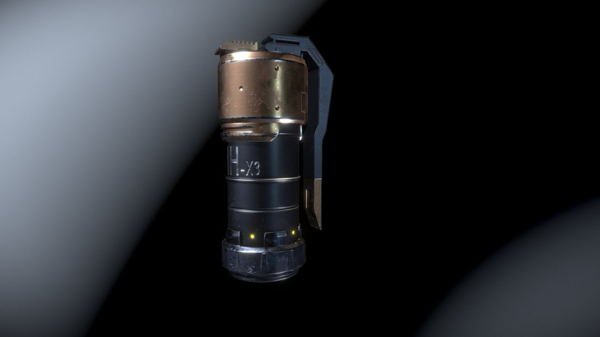 Sci-fi grenade MH-x3.
Game ready asset.
Model was made based on the concept of this artist https://www.deviantart.com/sir&ndash;render - Sci-fi grenade - 3D model by Lordies 3d model