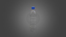 Plastic bottle water, free3dmodel, blender3dmodel, plactic, bottle