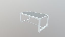 Golden Beach Coffee Table White lounge, furniture, table, outdoor, zuo, zuomod