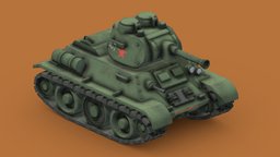 Stylized Cartoon T34-76 Tank ww2, russian, stylised, tank, t34, t34-76, styilized, cartoon
