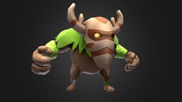 Poly HP rpg, cute, demon, enemy, jrpg, leshy, character, unity, lowpoly, gameart, gameasset, animation, stylized, monster, fantasy, gameready, evil, noai