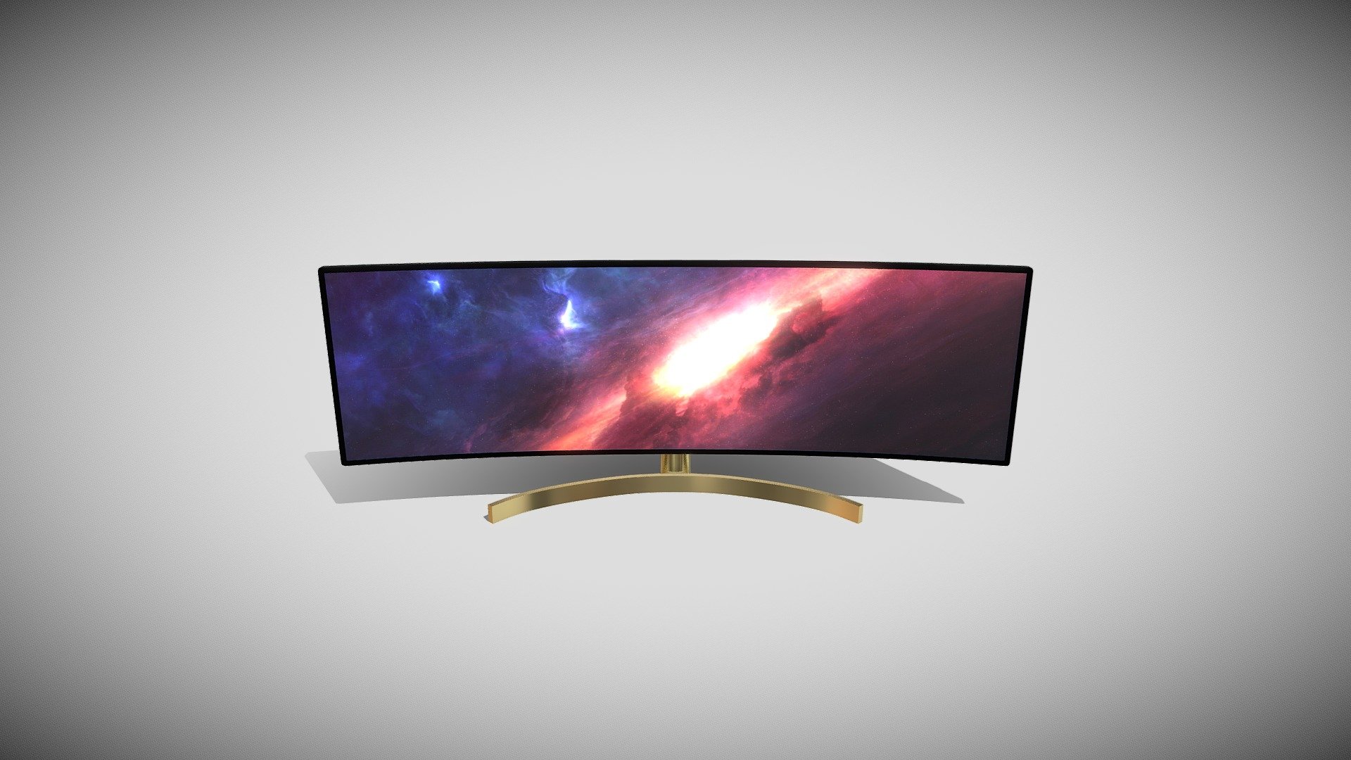 Low poly Curved Monitor 49