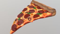 Pizza Slice 🍕 food, tutorial, pizza, slice, 3d, blender, model, ryanking, ryankingart