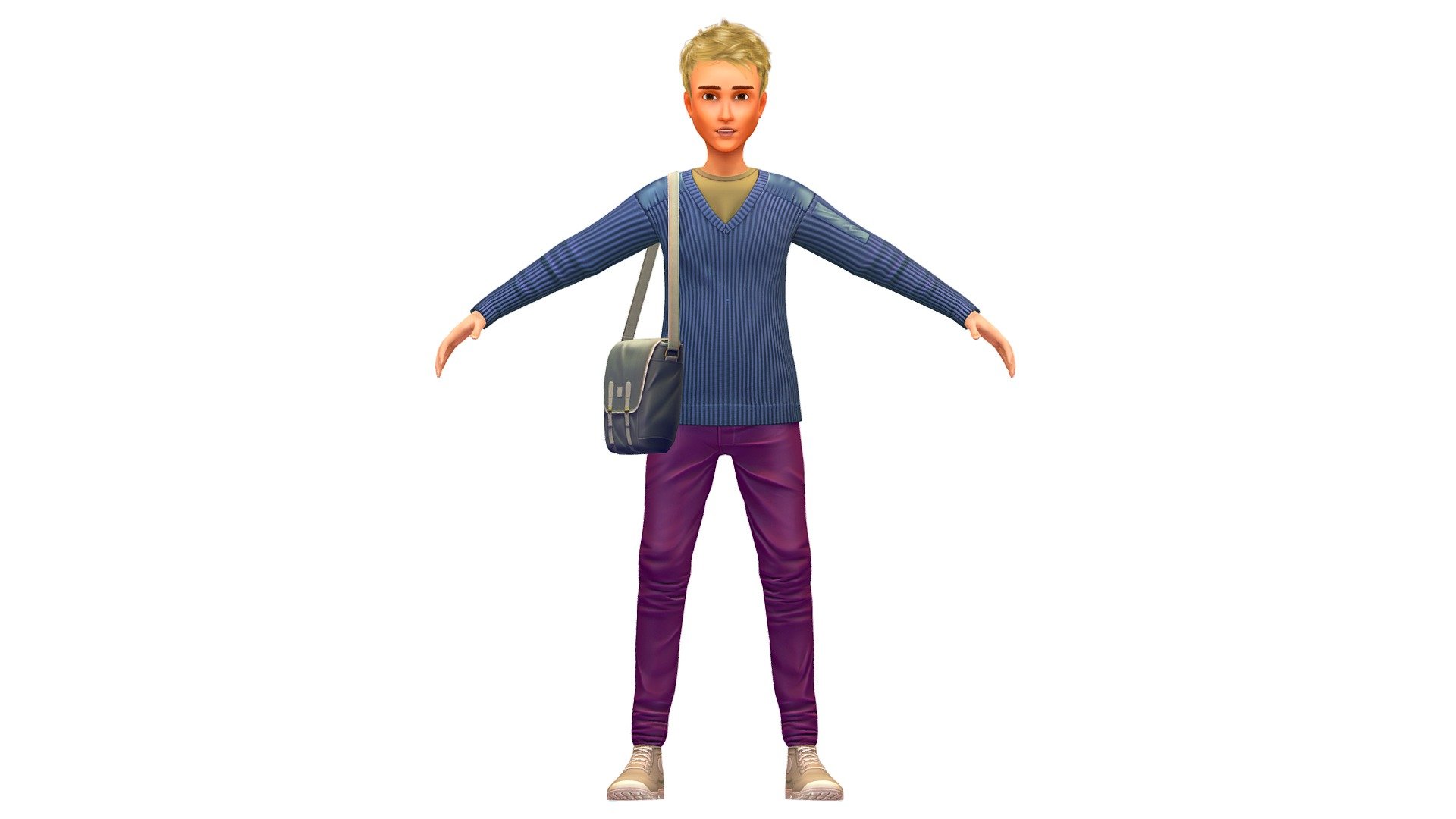 you can combine and match othercombinations using the collection:

hair collection - https://skfb.ly/ovqTn

clotch collection - https://skfb.ly/ovqT7

lowpoly avatar collection - https://skfb.ly/ovqTu - Cartoon Low Poly Style Avatar 007 - Buy Royalty Free 3D model by Oleg Shuldiakov (@olegshuldiakov) 3d model