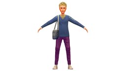 Cartoon Low Poly Style Avatar 007 body, toon, style, dressing, avatar, cloth, shirt, fashion, hipster, clothes, bag, torso, collection, baked, young, shoes, boots, jeans, backpack, casual, belt, mens, boobs, look, cuff, sneakers, sleeve, traveler, denim, hairstyle, pleats, outerwear, dressing-room, dressingroom, character, cartoon, man, textured, clothing, "light", "guy", "neckline"