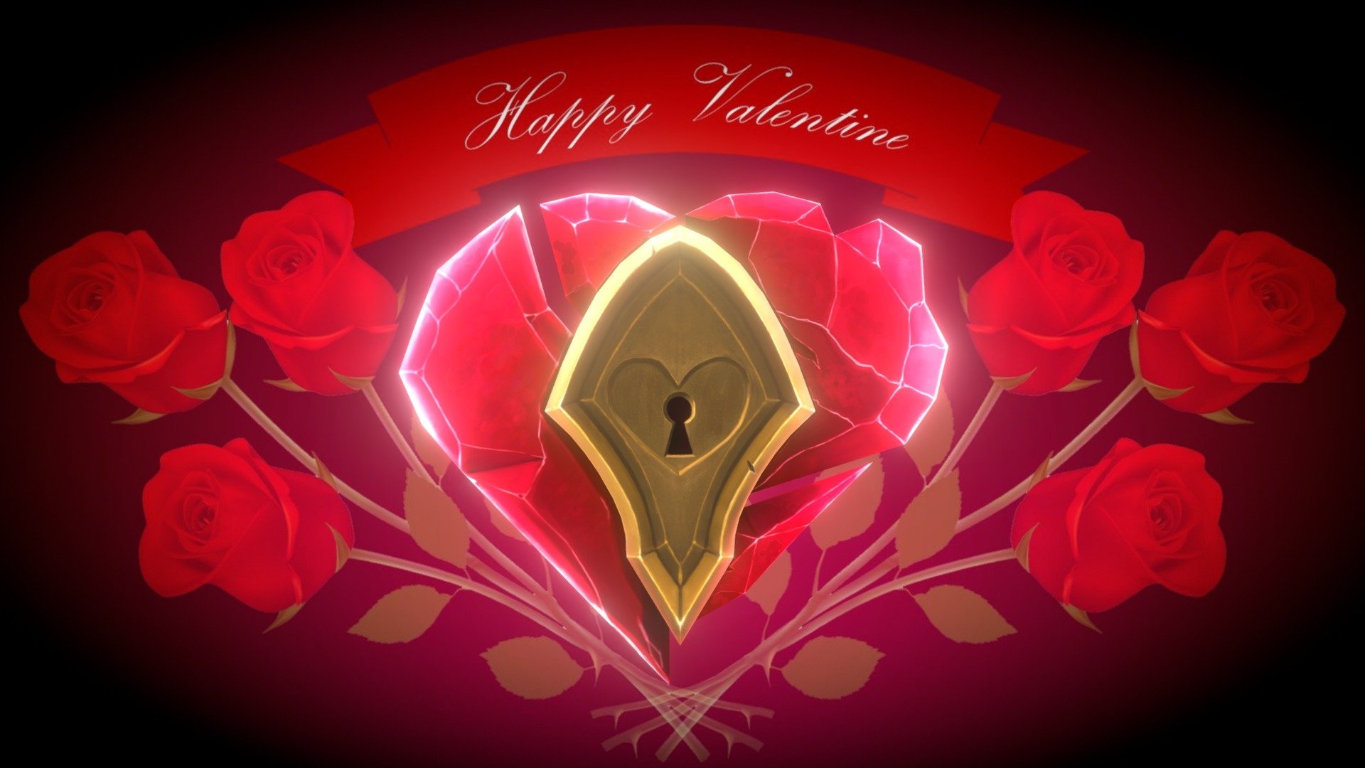 Happy  Valentine everyone!

I hope you find someone who has the key to your heart or else you give your keyholder a big hug! .

:) - Valentine heart - Buy Royalty Free 3D model by Julien Lommaert (@Crimson_King) 3d model