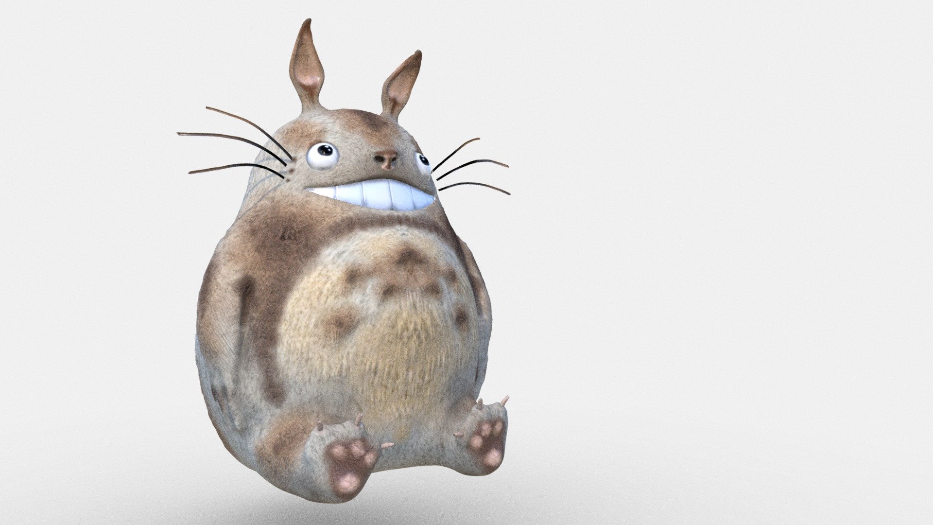 Totoro - my first zbrush model V.4 - My neighbor Totoro ( Art ) - Buy Royalty Free 3D model by VRA (@architect47) 3d model