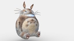 My neighbor Totoro ( Art ) bear, cat, toy, fur, personaje, my, normal, totoro, neighbor, creat, character, cartoon, game, 3d, art, texture, model, creature, animation, fantasy, download