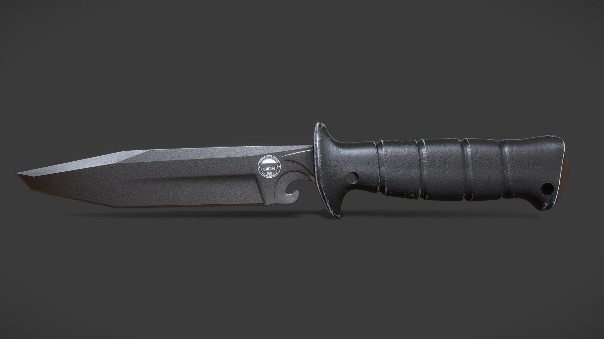 This is a GIGN knife, model is high poly like texture 4k - GIGN Knife - 4k UHD - Download Free 3D model by hidan1199 3d model