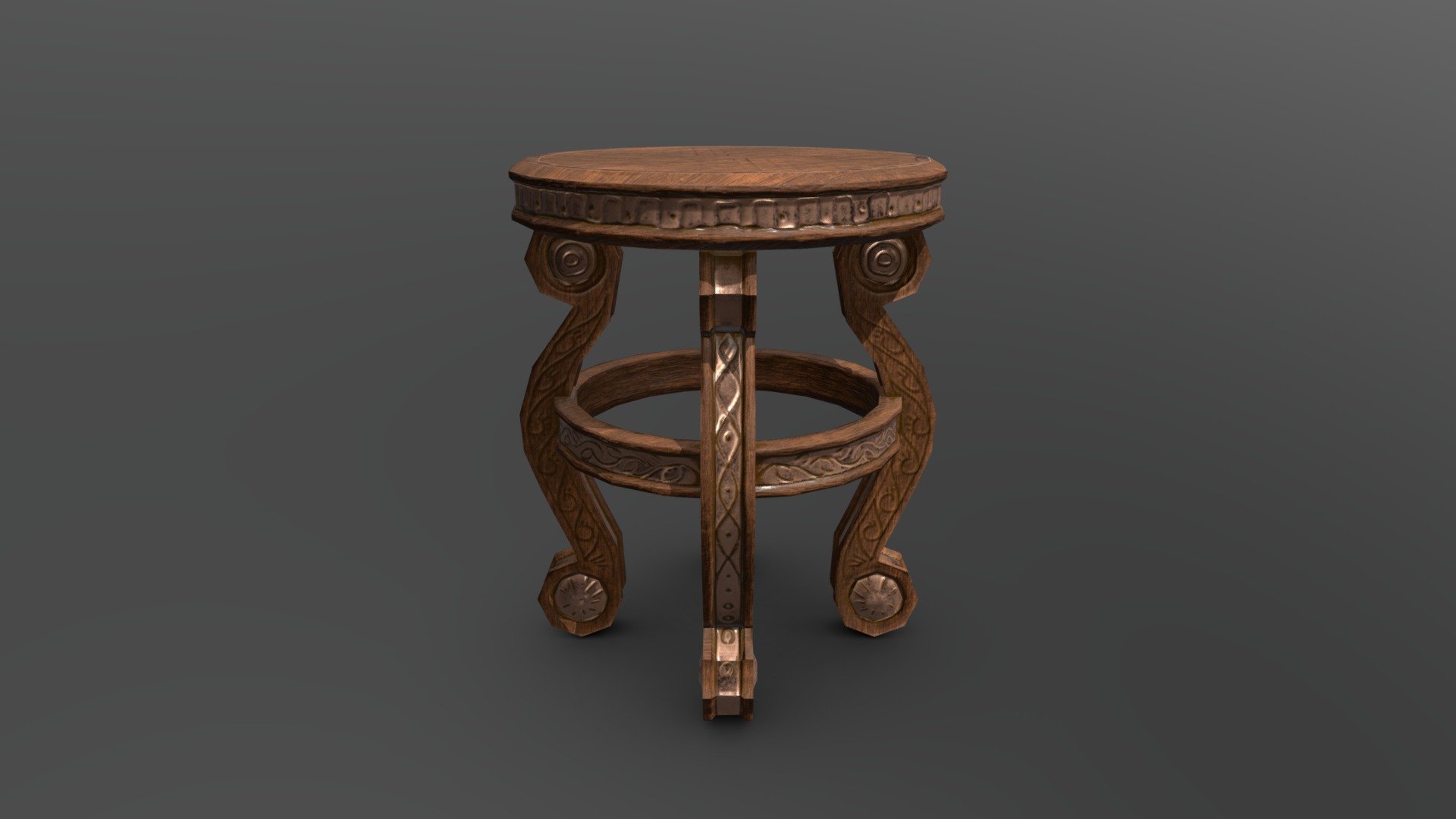 Medieval chair - Download Free 3D model by Alin.Sirbu 3d model