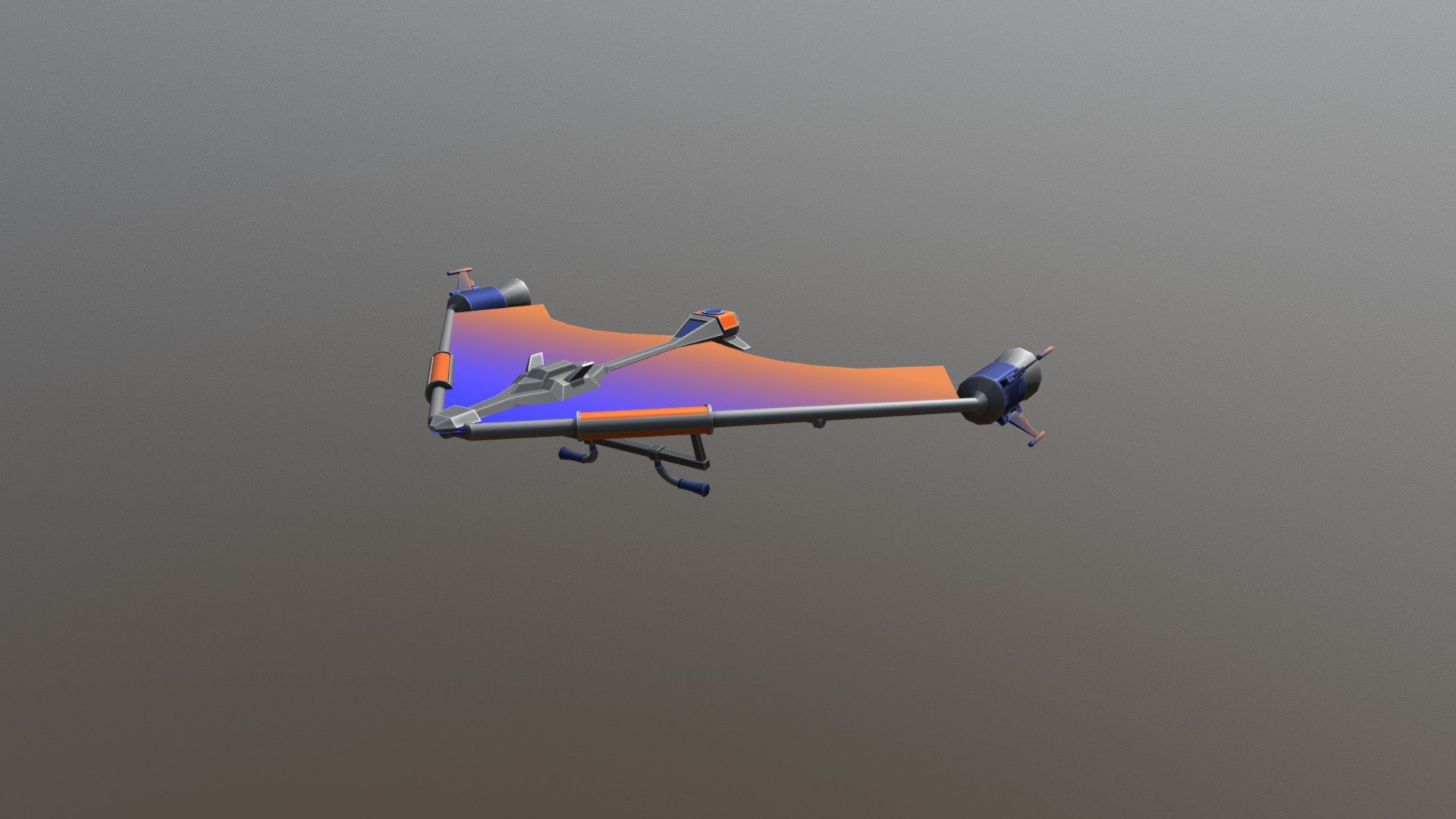 So I have been playing Fortnite BattleRoyal a lot recently and having a lot of fun with it.

I decided that it would be fun to design my own glider for the game that wasn't their usual Glider or Umbrella and decided to base it on a Hang Glider whilst still trying to keep in theme with the games art style 3d model