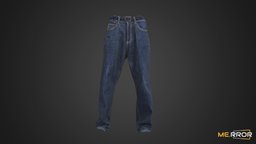 Dark Blue Jeans style, fashion, pants, stylish, ar, jeans, fabric, casual, photogrammetry, 3dscan, blue, dark, casual-fashion, noai, fahsion-scan