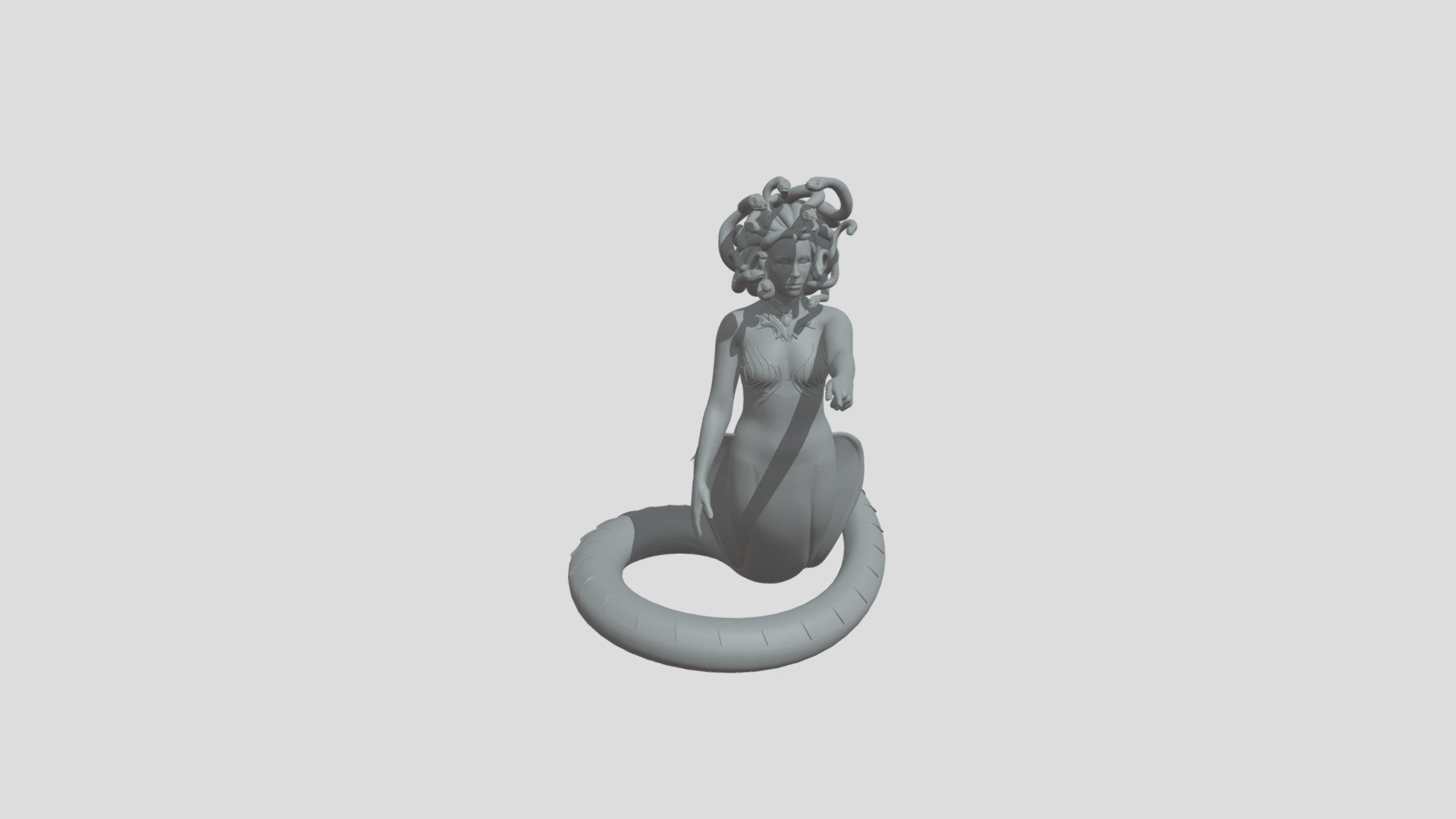 Diseño inpirado en la diosa medusa. incluye una base de piedra para su exposición. ambos diseños necestitan soportes - Medusa - 3D model by leon87.ar6 3d model