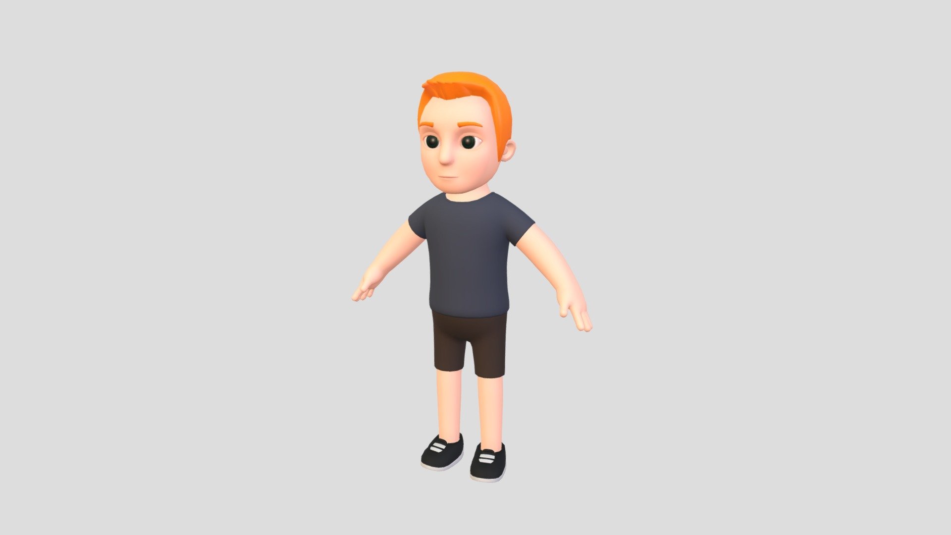 Cartoon Boy Character 3d model.      
    


File Format      
 
- 3ds max 2021  
 
- FBX  
 
- OBJ  
    


Clean topology    

No Rig                          

Non-overlapping unwrapped UVs        
 


PNG texture               

2048x2048                


- Base Color                        

- Normal                            

- Roughness                         



6,440 polygons                          

6,576 vertexs                          
 - Character108 Man - Buy Royalty Free 3D model by BaluCG 3d model