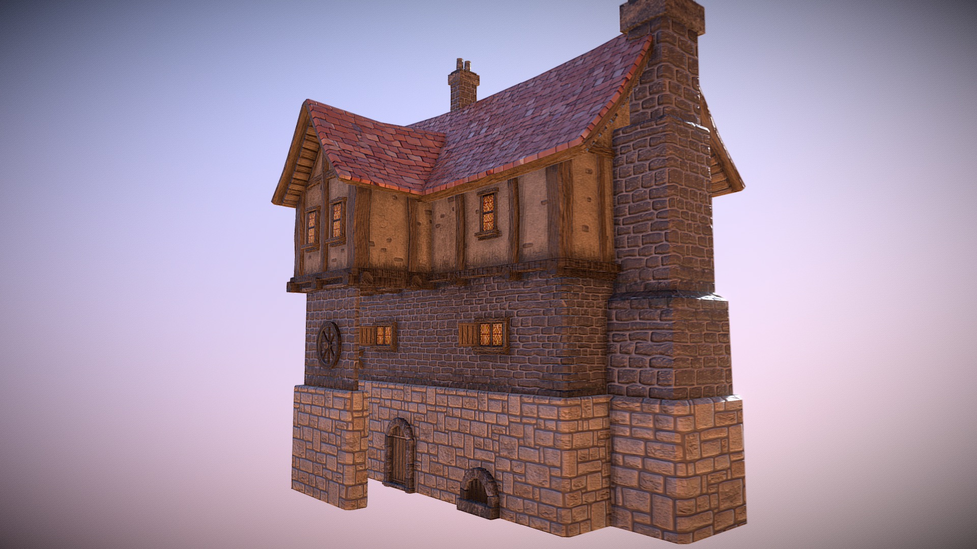 Game ready model - Cartoon House - Buy Royalty Free 3D model by Dexsoft Games (@dexsoft-games) 3d model