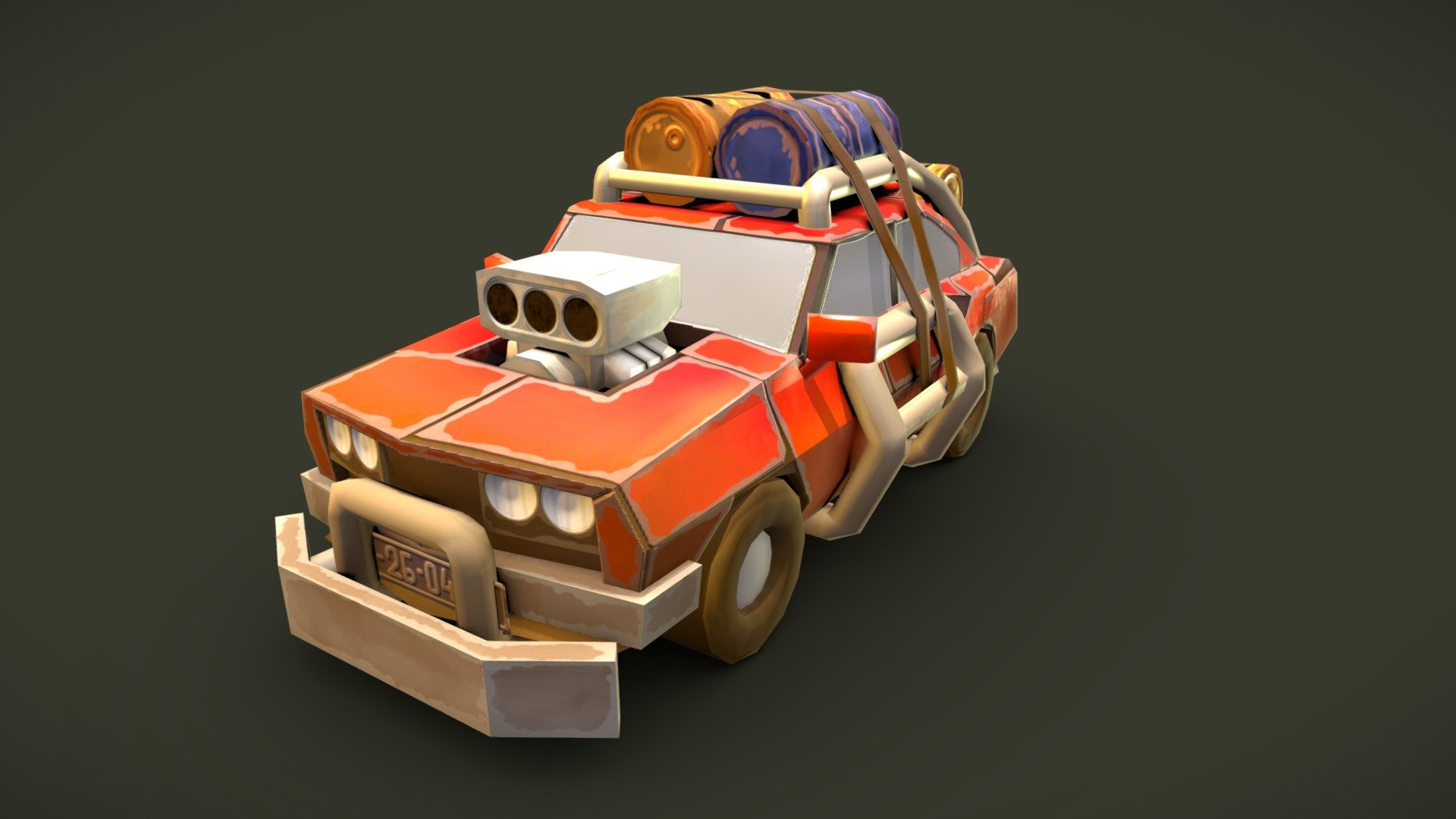 This is a game-ready, low-poly car model I made for a school project.
Modeled in Maya, textured in Substance Painter - Car - 3D model by Eugène Caubel (@egn.cb) 3d model