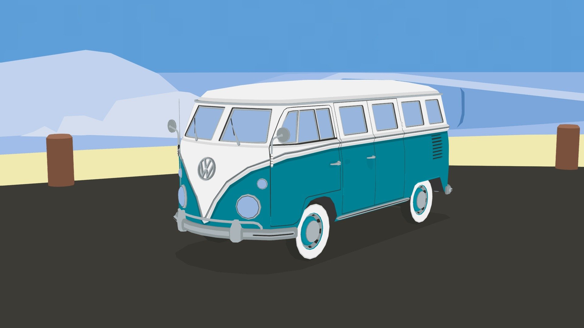 This is part seven of a series of unique automobiles I will be doing over the next few weeks. The aim is to produce one automobile each week, using reference images from a specific decade. I will create an automobile each decade from 1920 - 2020.

Hope you enjoy this Volkswagen Kombi from the 1960’s! - 1960's Automobile (Part Three) - Buy Royalty Free 3D model by tzeshi (@timvizesi) 3d model
