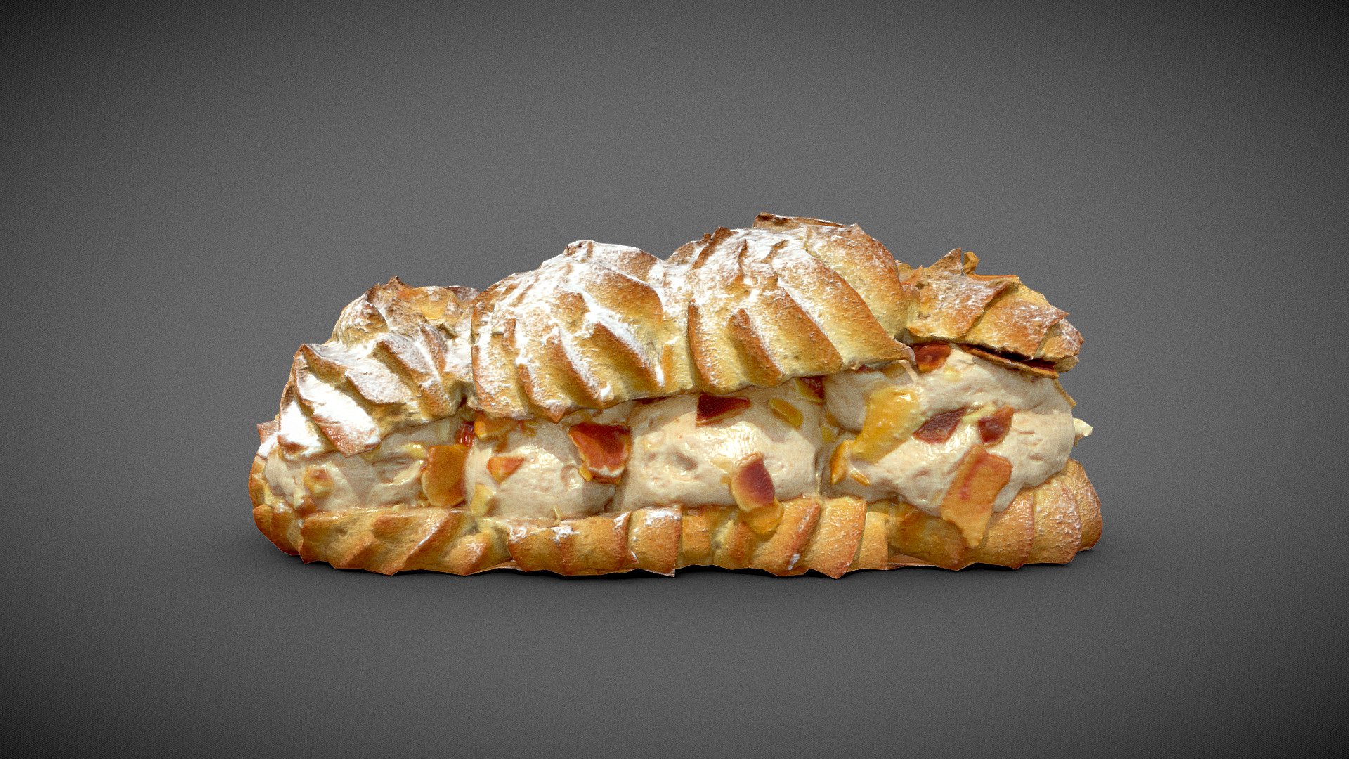 Quick photogrammetry scan of a Paris-Brest pastry of 190 pictures.

Very low poly 10K  only with 4K PBR textures 3d model