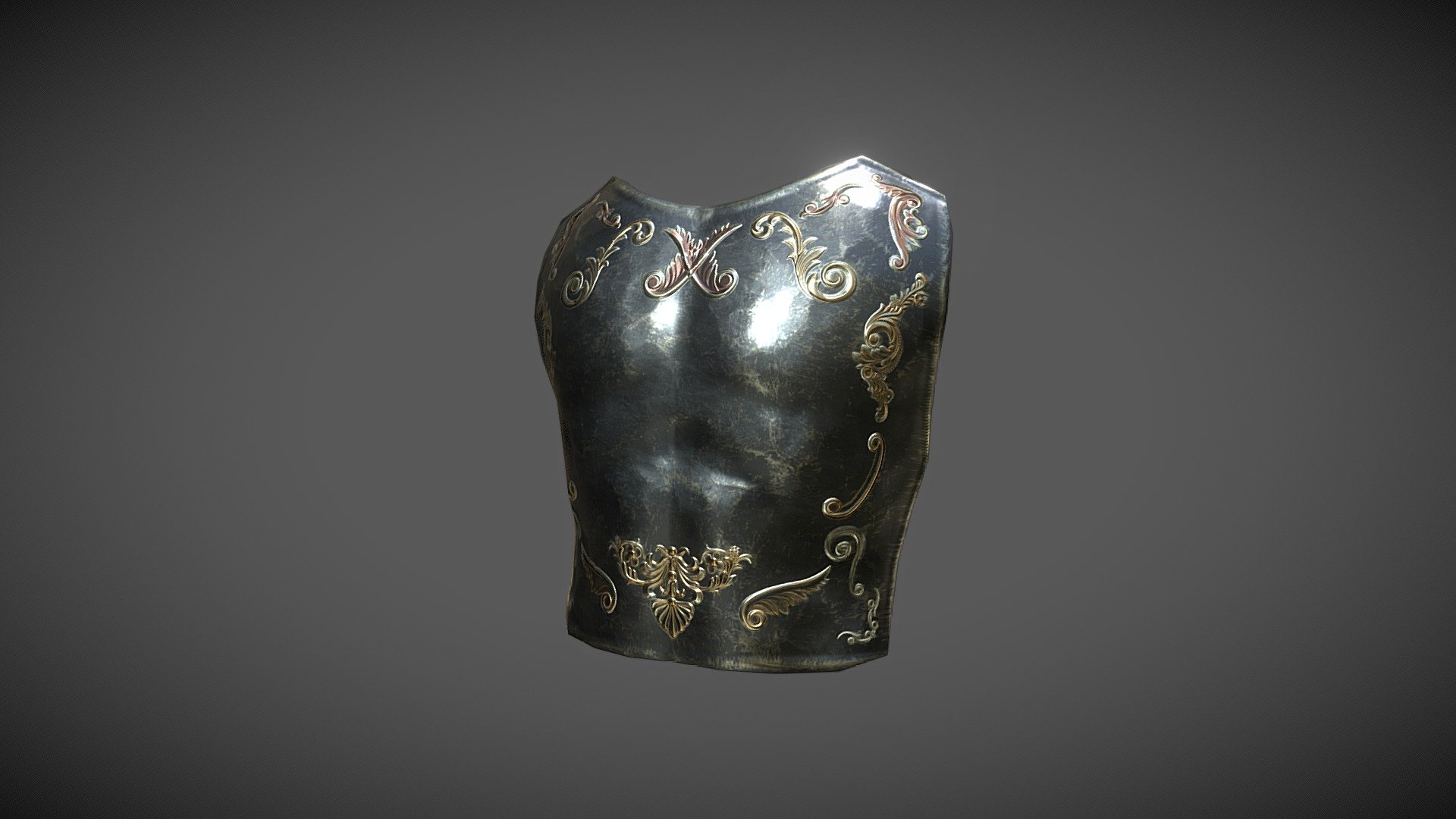 Armor made by ZBrush and Adobe Substance 3D Painter. Buenos Aires, Argentina 3d model