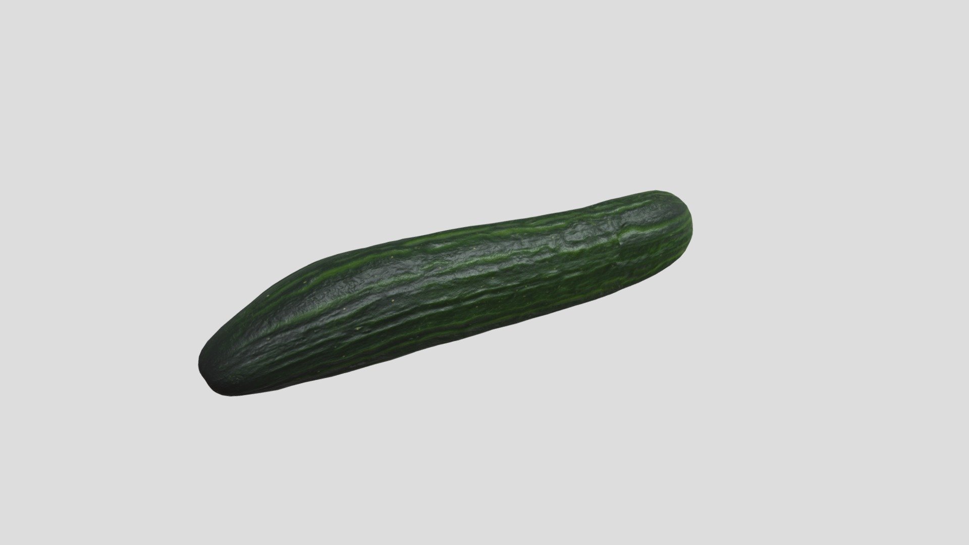 This is a high quality scanned model of a cucumber. The scale is pretty large, so scale it down as you need.

Model originally from Quixel Megascans. I am offering it here for free as I obtained it for free. 

For usage permission, refer to their website. I have no affiliation with QM, I just think they have great quality 3D models. : ) - Pickling Cucumber - Download Free 3D model by chapmanecodesign 3d model