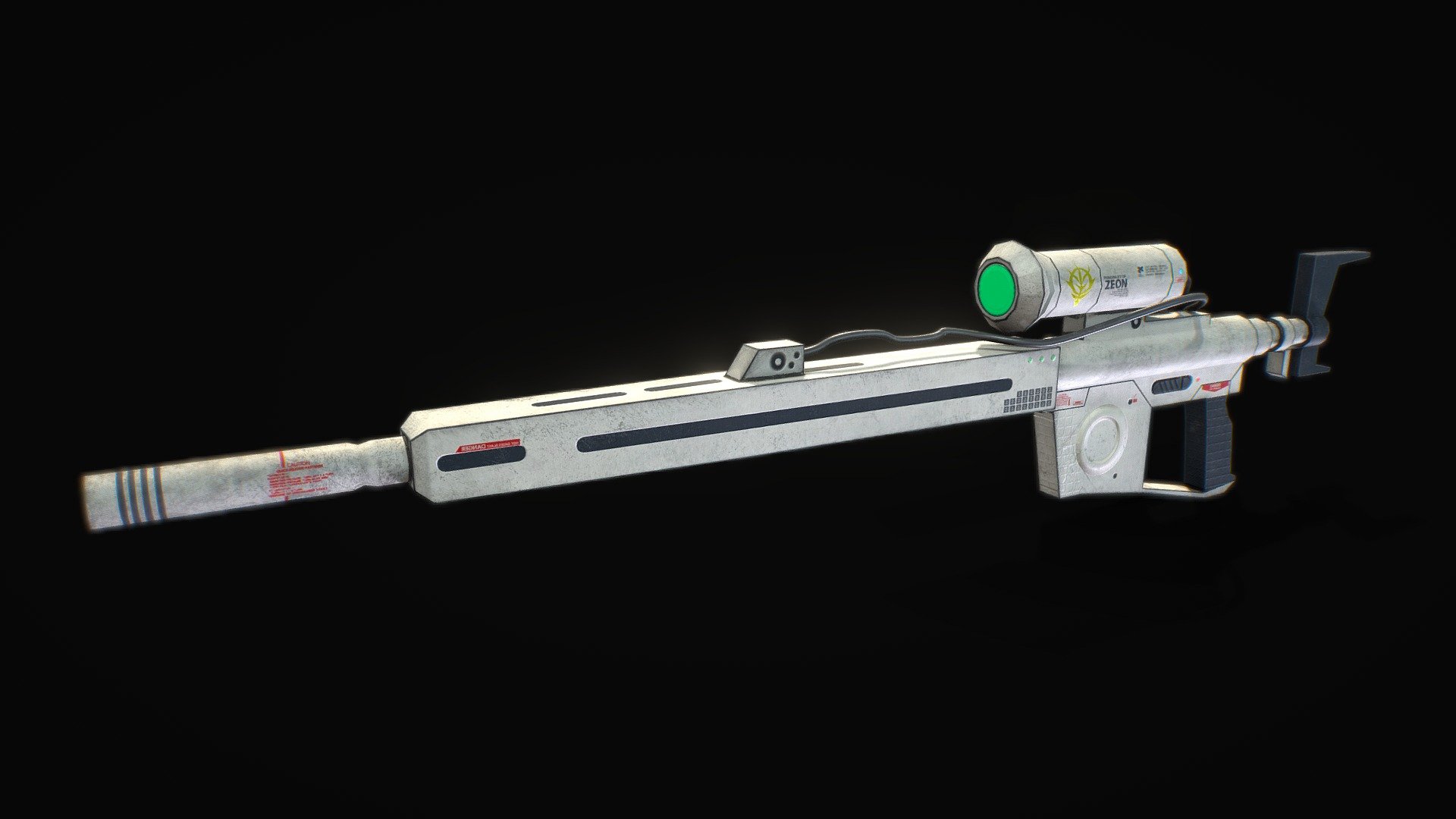 This model was made for One Year War mod of Hearts of Iron IV. Our Mod Steam Home Page https://steamcommunity.com/sharedfiles/filedetails/?id=2064985570 - Beam Sniper Rifle - 3D model by One Year War Mod (@hoi4oneyearwar) 3d model