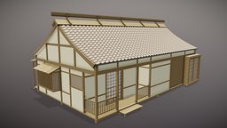 Japanese Village House urban, asia, asian, old, woodenhouse, edo-period, house, wood, building, village, japanese