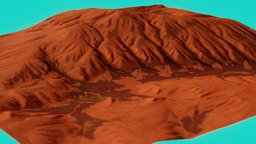 Mars Landscape landscape, mesh, high, mars, worldmachine, landslide, quality, momit, rispal, unity, 3d, plane, download, space