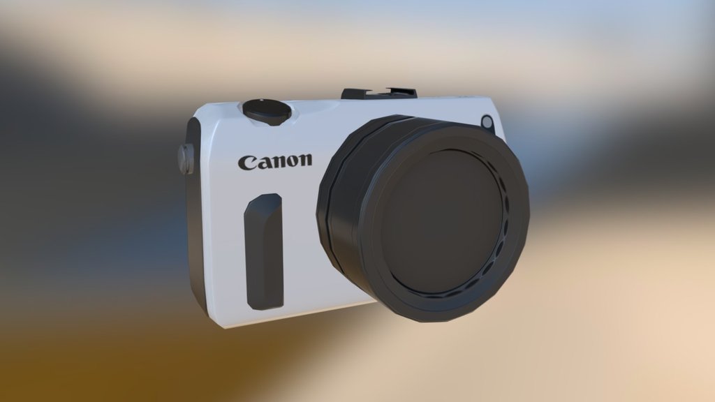 Canon EOS-M - 3D model by Soldugg 3d model
